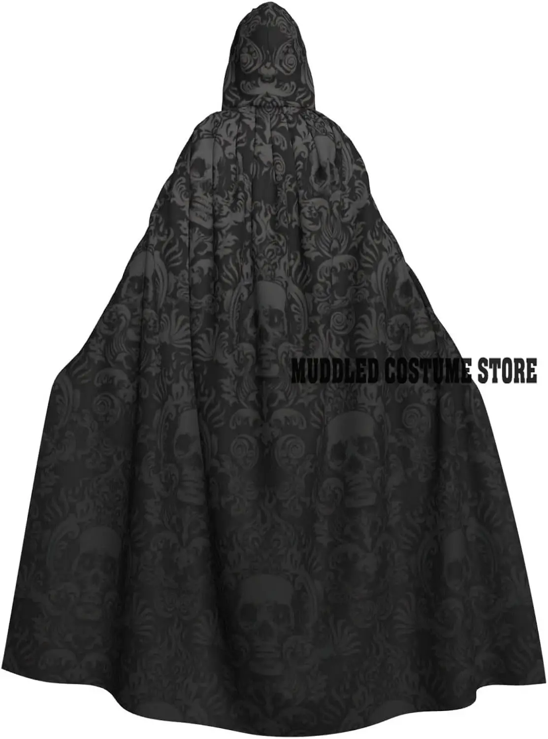 

Накидки унисекс, накидки для взрослых, готические обои, плащ с капюшоном и принтом черепа для косплея, карнавальные костюмы на Хэллоуин