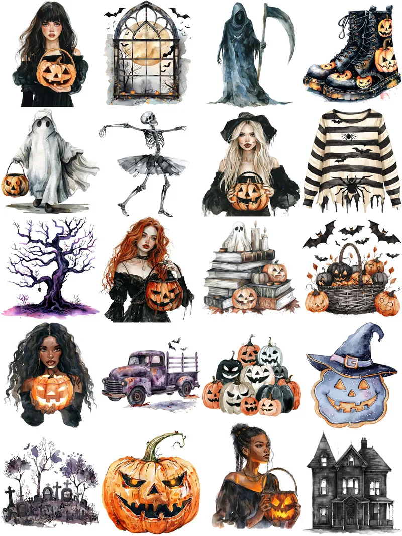 Spooky Season Stickers Crafts And Scrapbooking stickers kids toys book Decorative sticker DIY Stationery