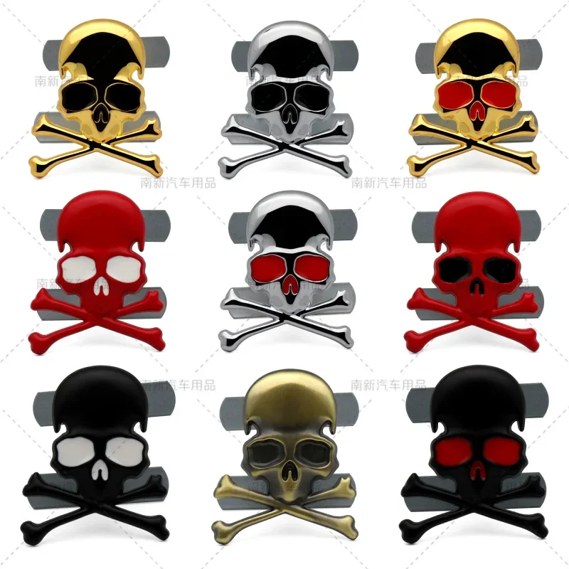 

Automobile metal personality conjoined skull net logo ghost head logo skull front logo