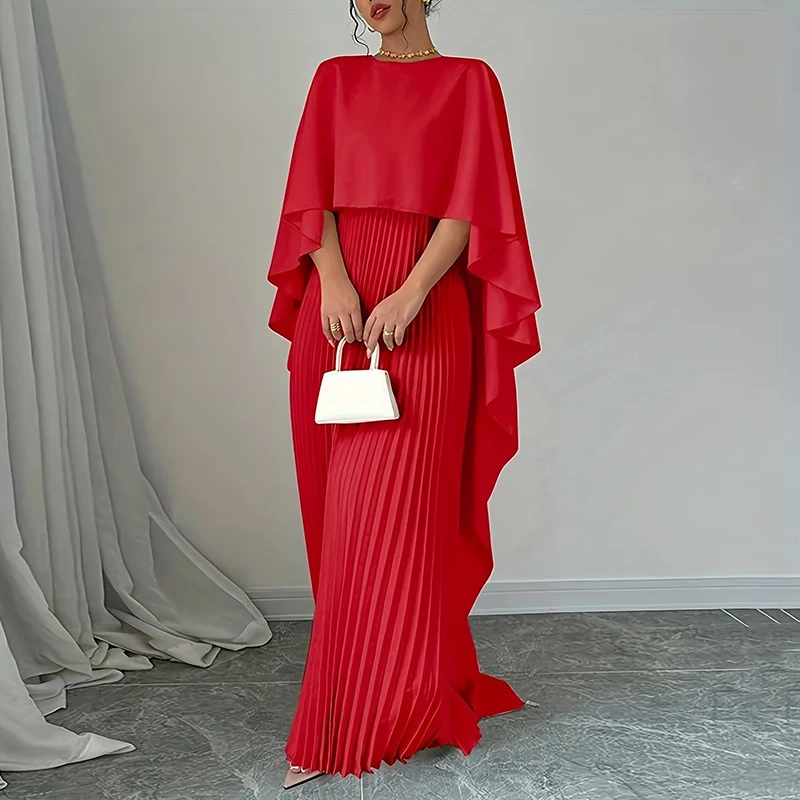 slim fit dress slacks Petal and Pup Women's Achanti Pleated Maxi Dress main image 0