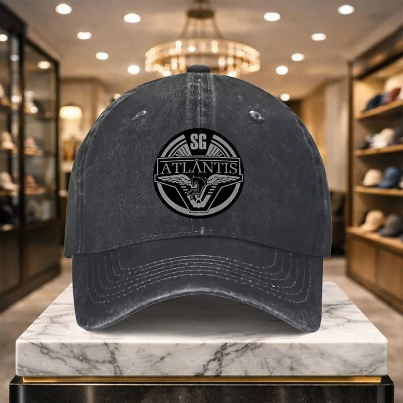Atlantis Baseball Cap Casual Adjustable Hat for Outdoor Sports and Daily Wear