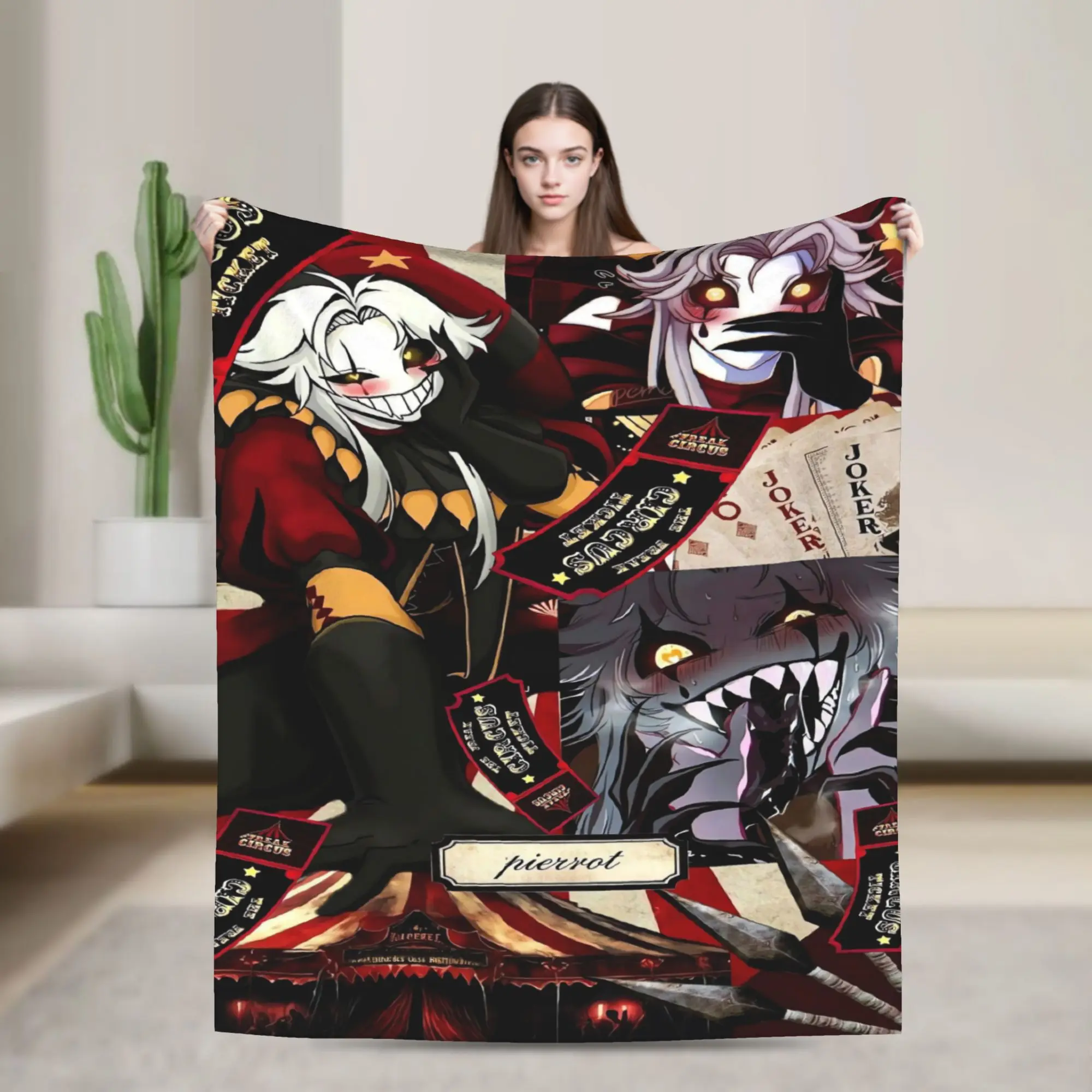 The Freak Circus Blanket  Airplane Travel Flannel Throw Blanket For Living Room Super Warm Design Quality Bedspread Gift