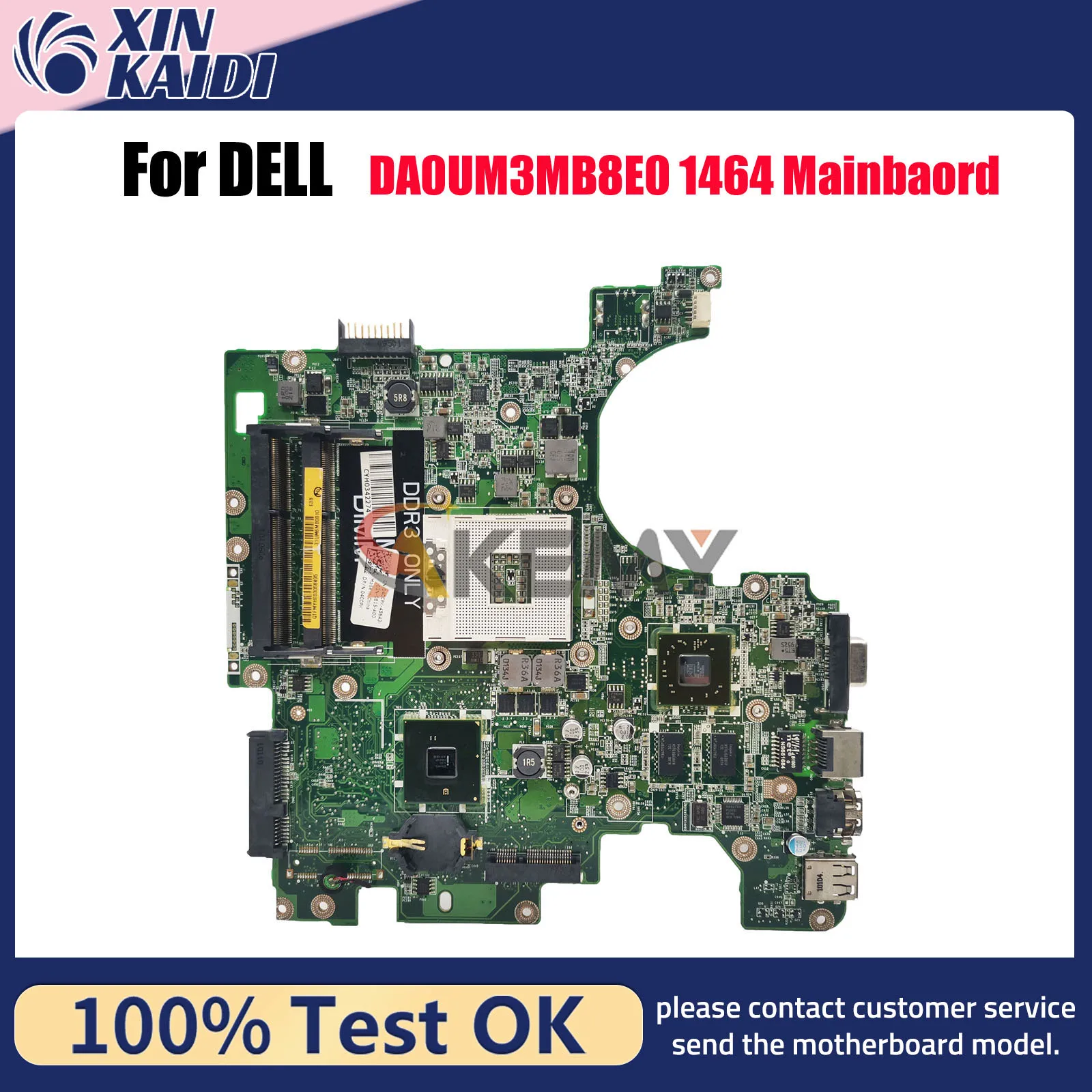 

Материнская плата для ноутбука Dell Inspiron 1564 1764 DA0UM3MB8E0 CN-0953PN CN-06T28N 6T28N 00W15K DDR3, 100% полностью протестирована