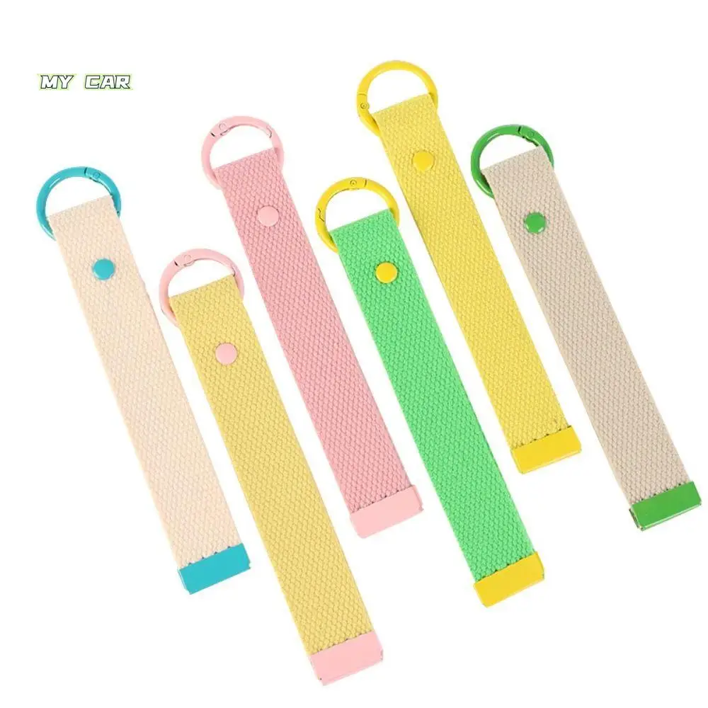 

2Pcs Phone Straps Colorful Ribbon Rope Keychain Simple DIY Keychain Lanyard Durable INS Bag Pendant Bag Charms