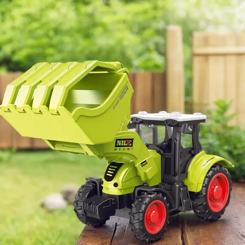 Farm Tractor Car Toy Pull-back Toy Model Simulation Harvester Vehicle Early Education Gifts Boy Children Tractor Car Gifts