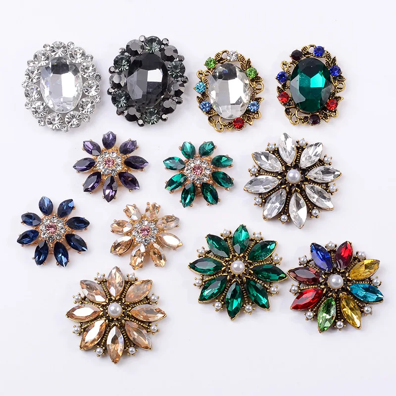 

Аксессуары «сделай сам» для одежды, сумок, шпильки для волос, аксессуары, материалы, инкрустированный подсолнухом, искусственная Бриллиантовая Пряжка, аксессуары из сплава