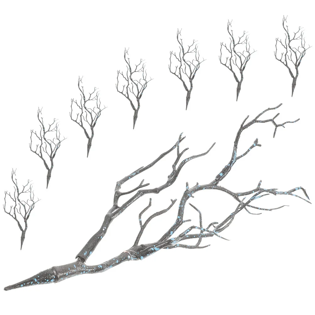 

8Pcs Decorative Artificial Dried Branch Faux Simulation Twig Tree Branches Home Vase Filler Party Ornament Simulation Twig