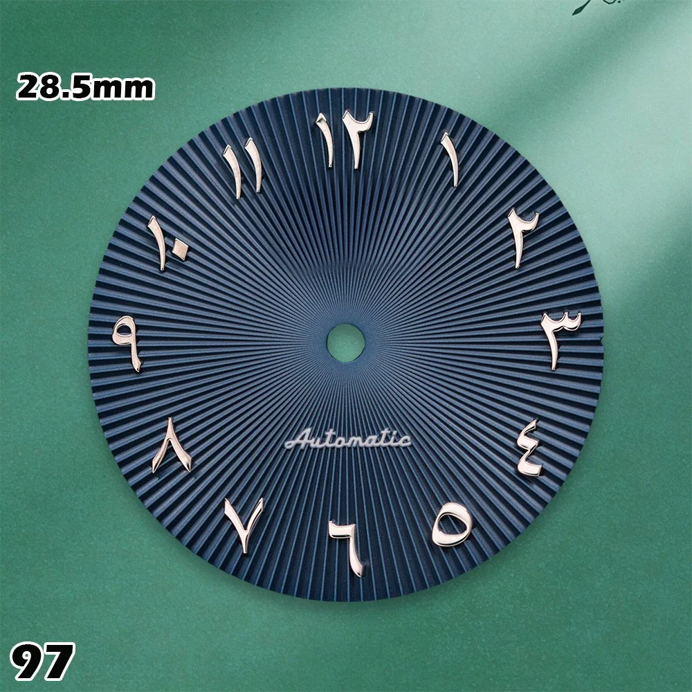 28.5mm Arabic Letter Numerals Dials S-type NH35/NH36/4R/7S Movements Watches for men Watch Modification Accessories Repair