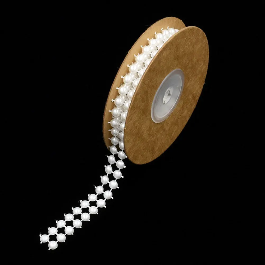 

3 Roll Wire Bead Set Bright Colored ABS Cotton Rope Material High Quality Durable Pearl Ribbons Decor Ribbons Party Gift Ribbon