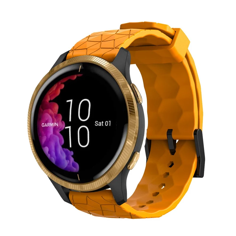 Ремешок с принтом 20 мм 22 мм для Garmin Venu 2 2s SQ Band Watch Vivoactive 3 4 Forerunner 645, силиконовый браслет SmartWatch, браслет