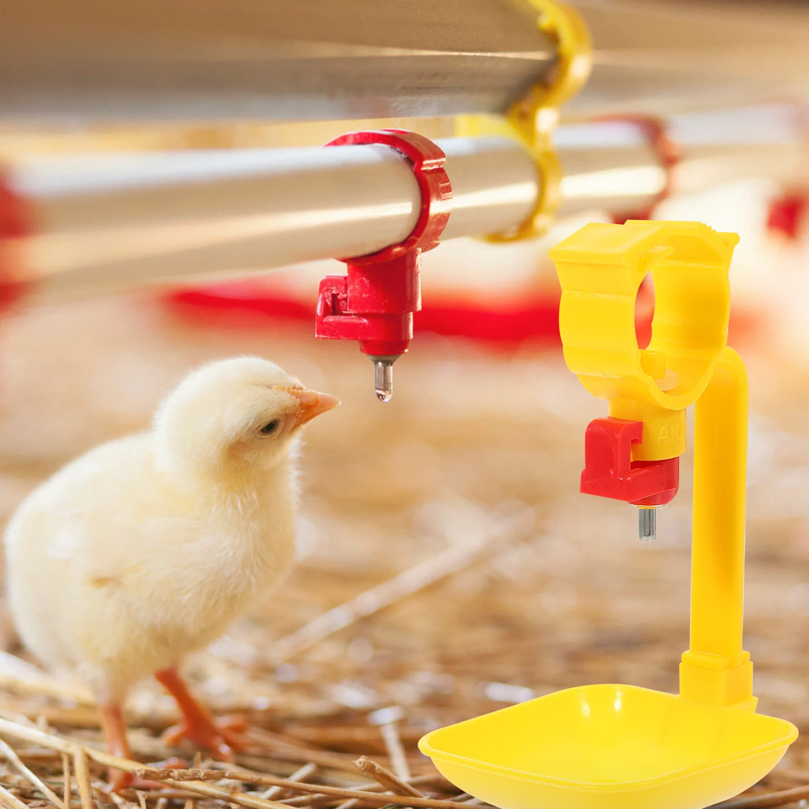 

10Pcs Chicken Water Drinkers Nipples Cups Poultry Drinking Automatic Feeder Farm Supplies Chicken Feeder Poultry Drinking Cups