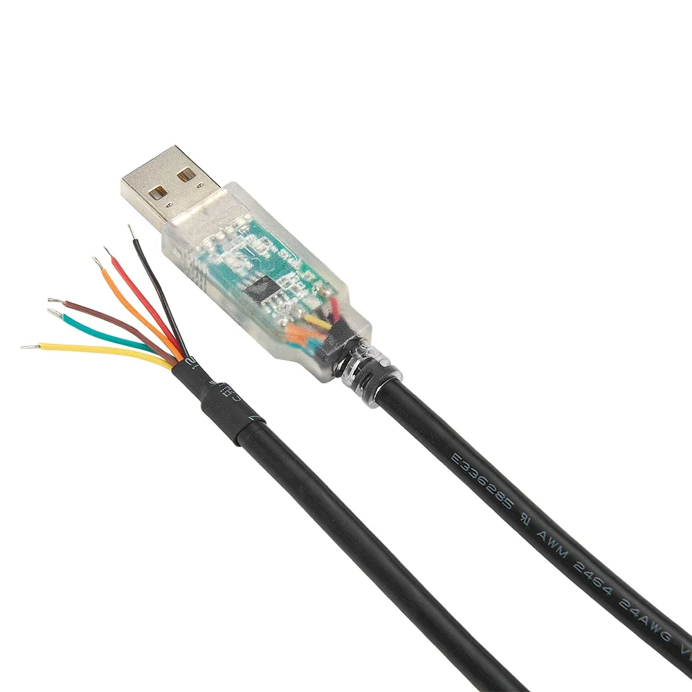 

Новый кабель FTDI с USB-RS485 и RS233 со светодиодами TX/RX, адаптер длиной 6 футов на конце проводов, кабель-адаптер USB-RS485-WE rs485 с драйвером