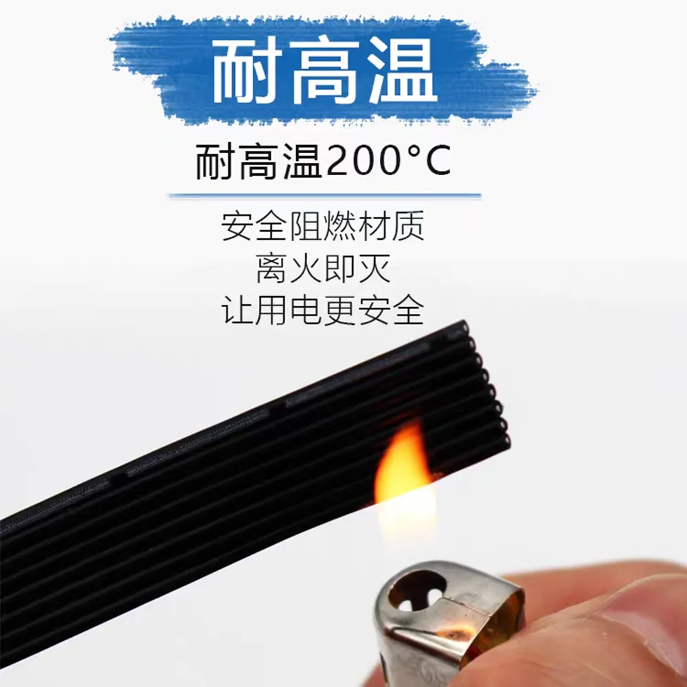 4 and 5 parallel flat soft silicone ribbon cable 28AWG ultra-fine 4P5P high-temperature resistant ultra soft ribbon cable connec
