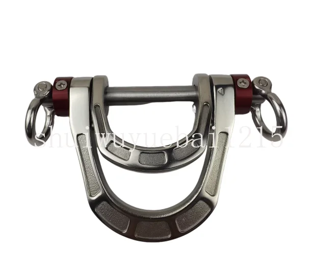 Aerial work five-point seat belt accessories size D double D ring load-bearing ring non-climbing stainless steel size D ring