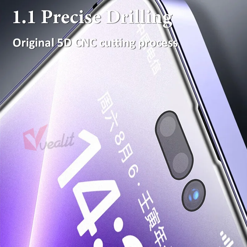 1-3PCS Anti Purple Light Matte Tempered Glass for iPhone 16 15 14 13 12 Pro Max Screen Protector for iPhone 16 Pro Max 15 Plus