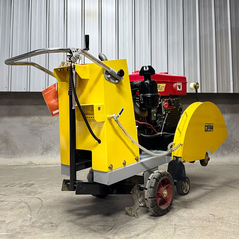 800mm Heavy-Duty Diesel Road Cutter Machine Electric Start Walk-Behind Road Saw for Deep Asphalt