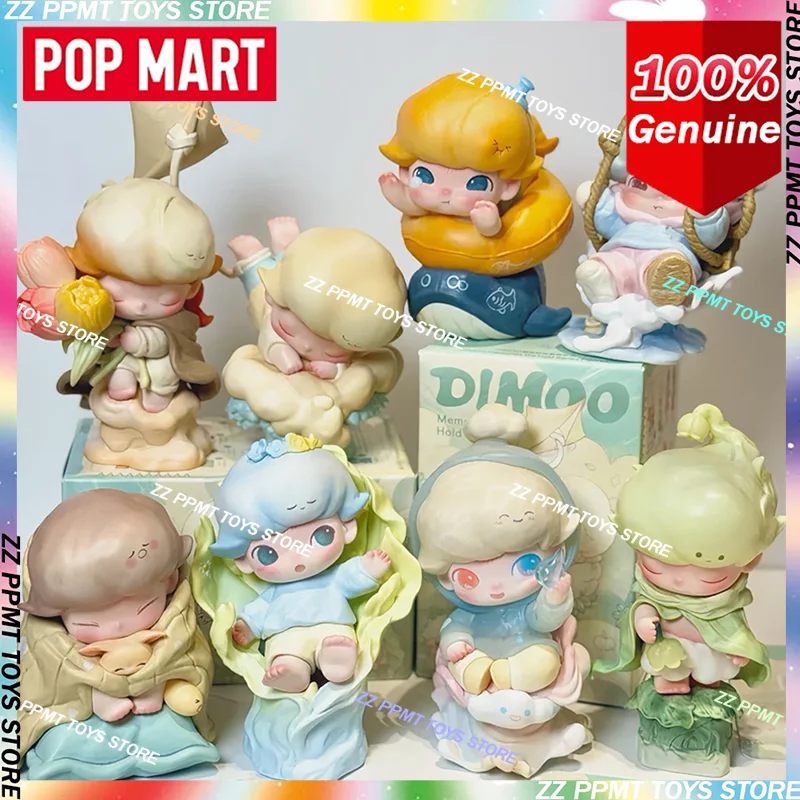 

POP MART DIMOO Memories We Hold Series, оригинальные игрушки в слепой коробке, фигурка Mystery Box, коллекционная игрушка, орнамент, подарки-сюрпризы, игрушки