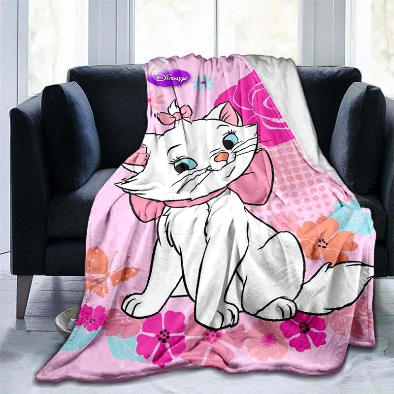 Cartoon Cute Mary Cat Blanket 3D Printing Soft Comfort Blanket Home Decoration Bedroom Living Room Sofa Blanket