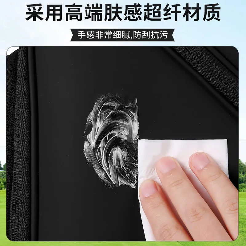 PGM Golf Bag Hard Shell Telescopic 4 Wheels Push Cart Air Travel Soft Leather Golf Club Case for Men Women