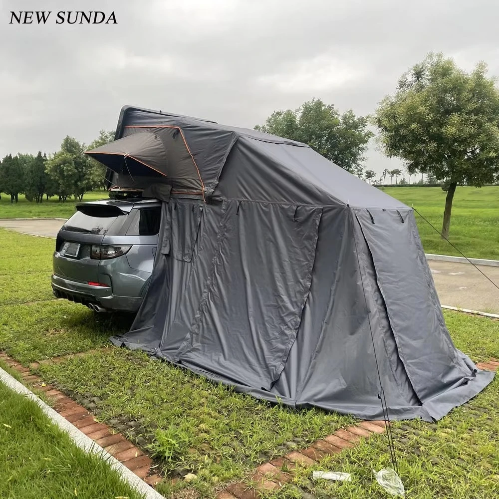 

Wholesale Foldable Aluminum Hard Shell Roof Top Tent with Annex Waterproof Family Outdoor Car Camping From China
