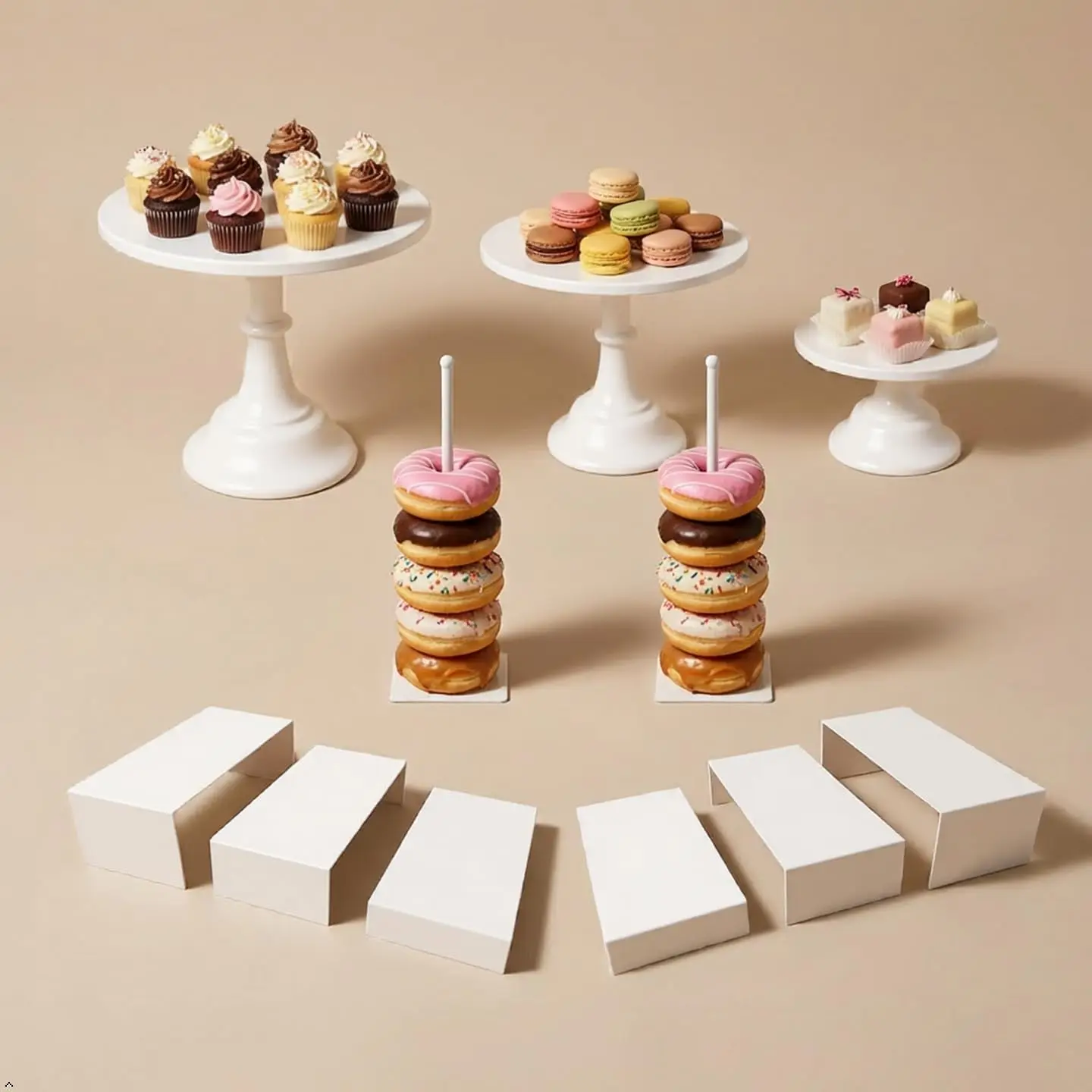 11-teiliges Rundes Weißes Meta – Display Risers Set Bewertung und Preis
