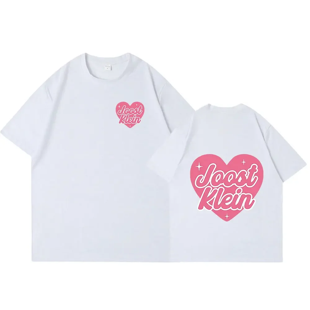 Joost Klein Small Heart Pink Graphic T-shirt Men Women Clothing Fashion Harajuku T Shirt Cotton Cozy Casual T-shirts Streetwear