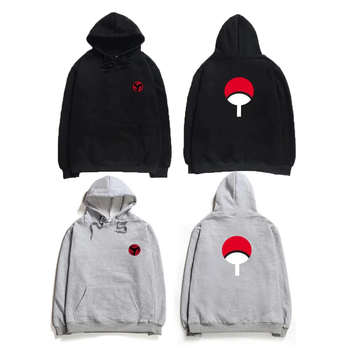 2025 Nueva sudadera casual de moda con capucha para hombres y mujeres Ninja Sasuke con capucha de manga larga jersey pareja sudadera