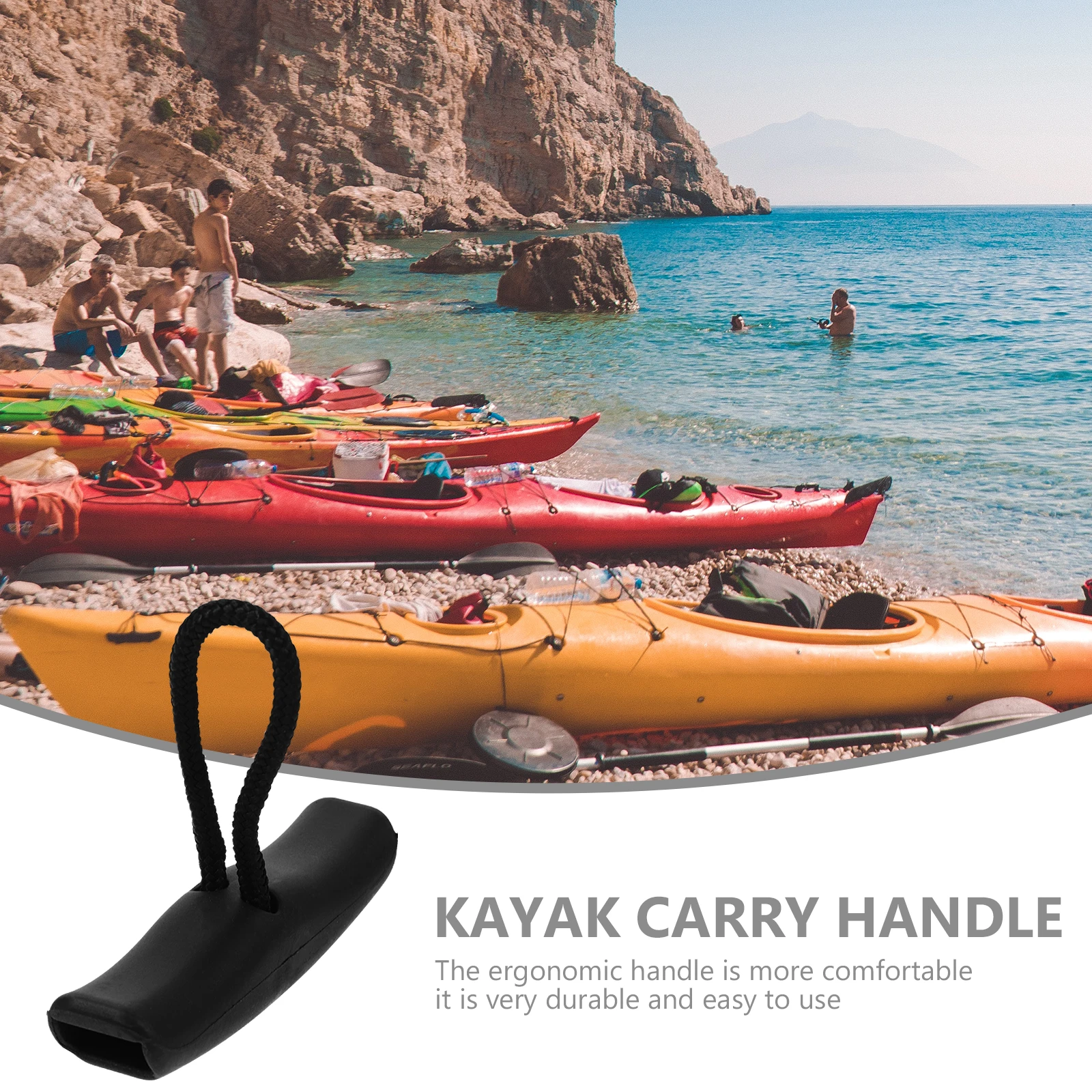 

Plastic Kayak H Canoe Carry H Heavy Duty Side Mount Accessories Portable Durable Replacement Boat Pull Setmarine for kayak