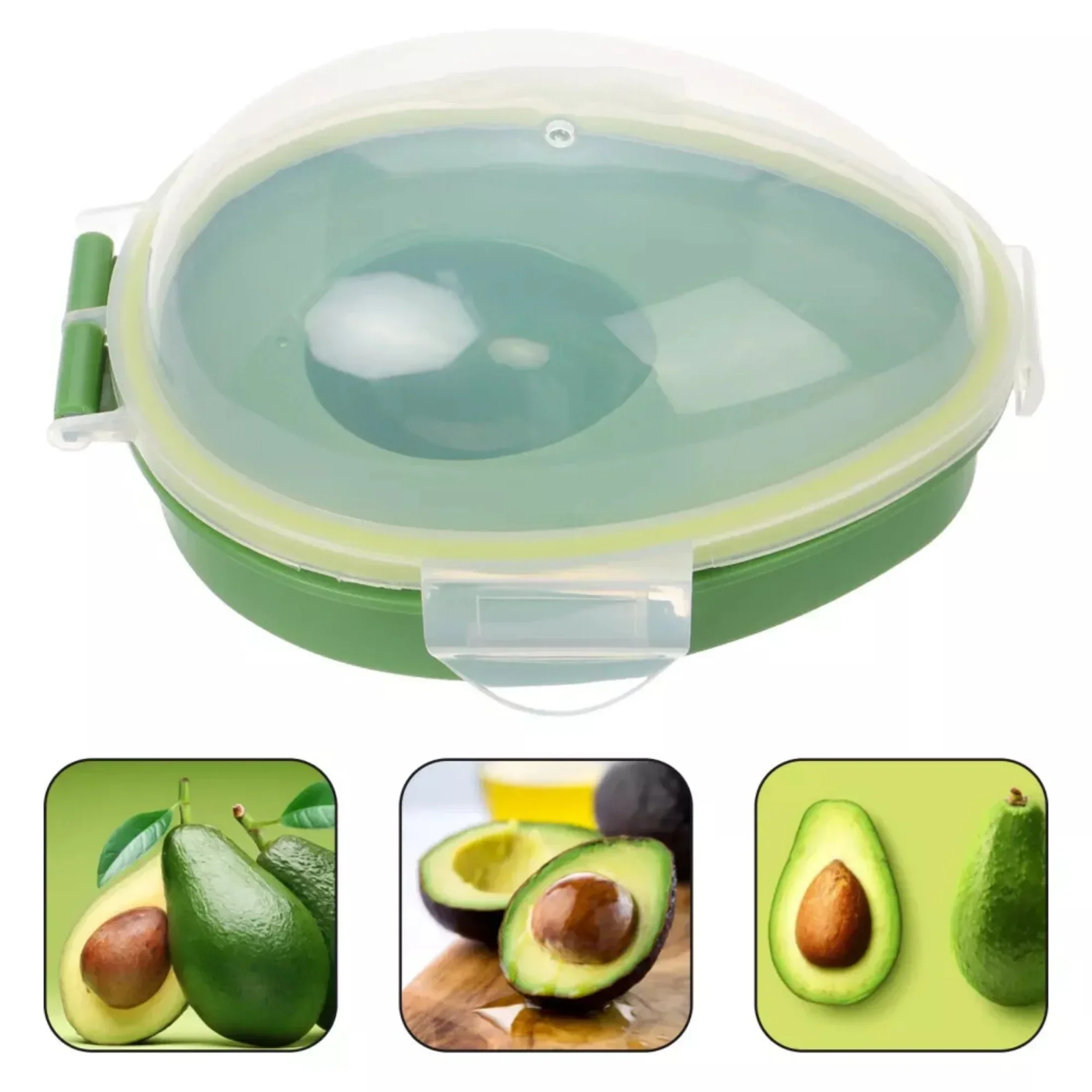 

Avocado Preservation Box, Kitchen Storage Box, Plastic Flip Cover, Multi-purpose, Dishwasher Washable