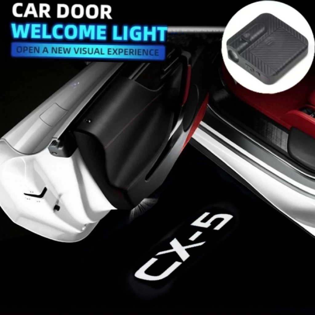 

2Pcs Car Door Welcome Courtesy Projector Ghost Shadow Lights Lamp for Mazda 2 3 6 CX-5 CX MX-30 Atenza CX3 CX-9 Axela Car Light