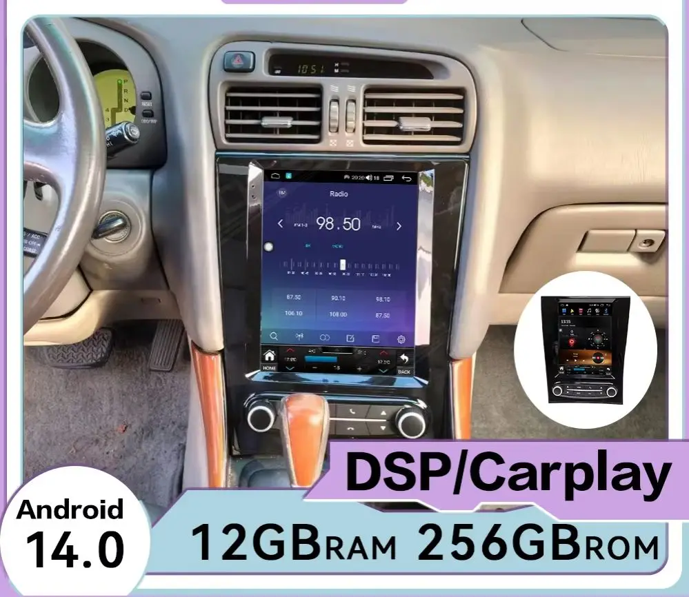 

For Lexus GS300 1999~2004 HD Touch Screen Android 14 Auto Multimedia Car Radio Car GPS Navigation Audio Stereo Player Head Unit