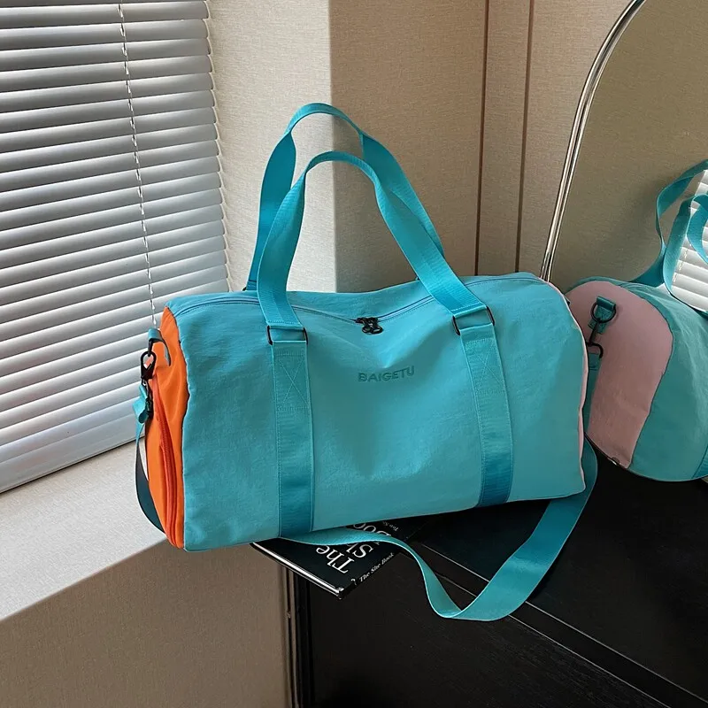 large-capacity-travel-bag-handbag-lightweight-short-trip-business-bag-delivery-storage-wet-and-dry-separation-outdoor-bag