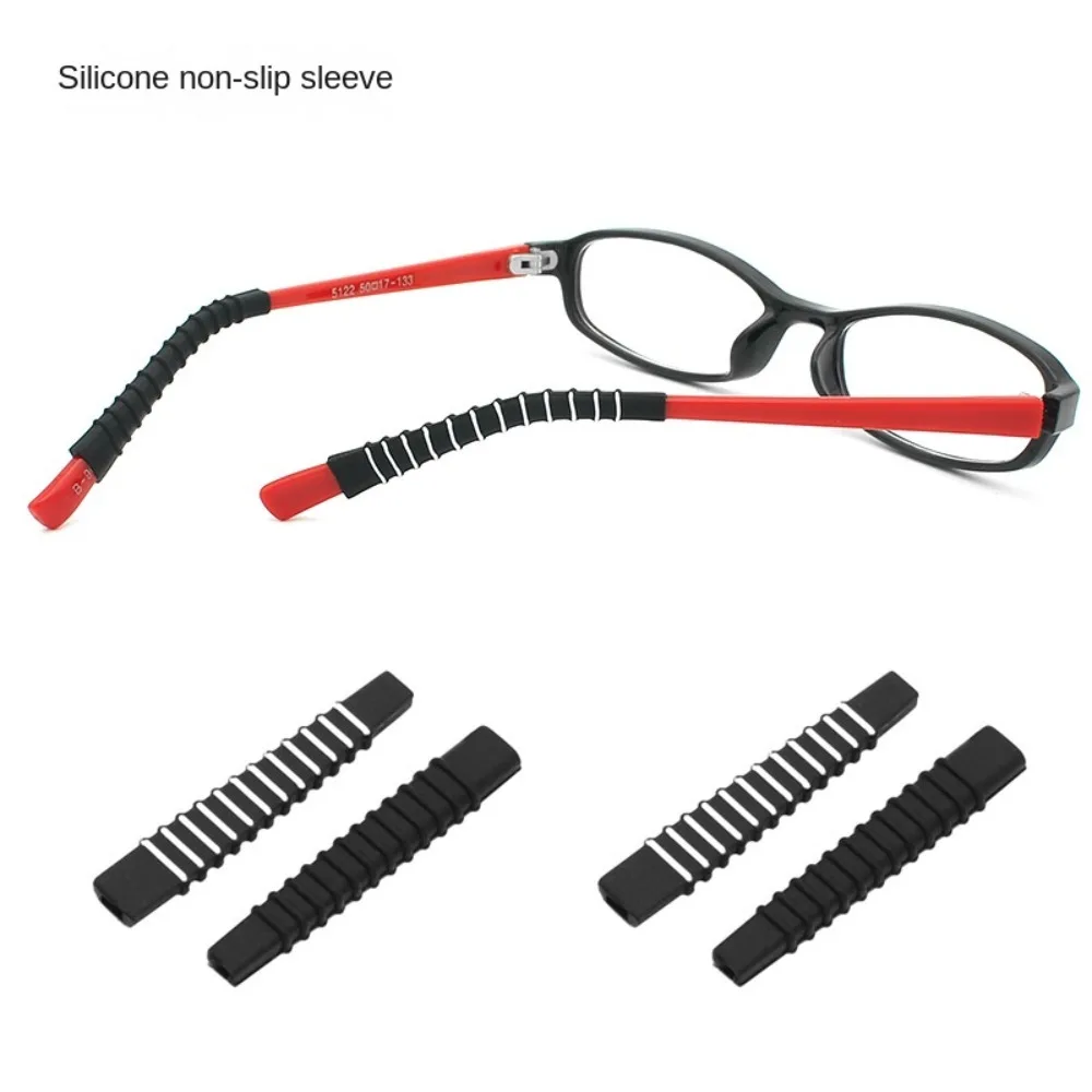 Anti Drop Silicone Glasses Anti-slip Sleeves Glasses Elastic Grip Eyewear Retainer Holders Anti Slip Ear Hook Silicone