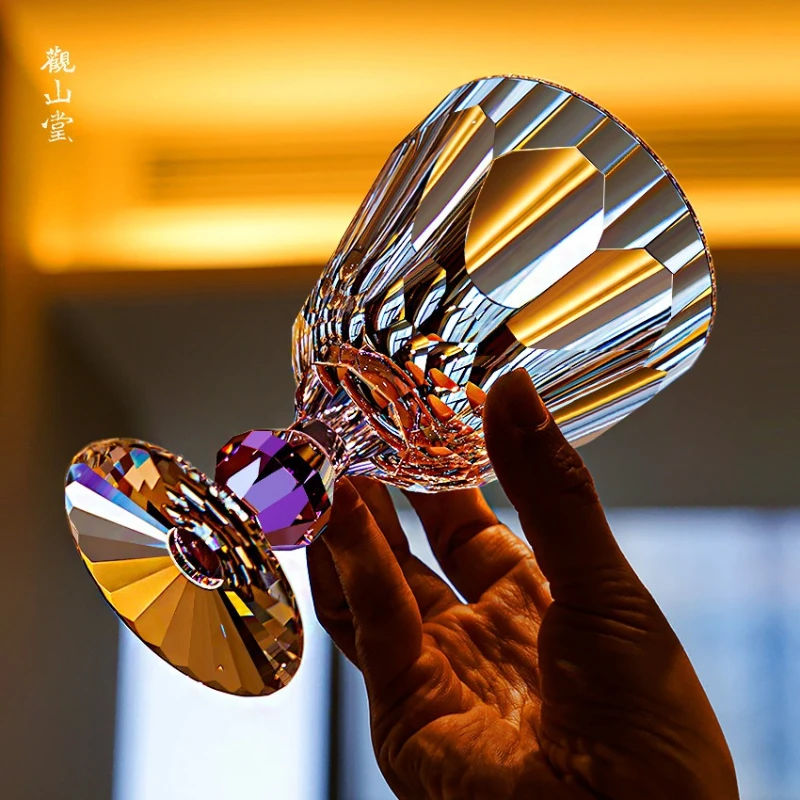 

Luxury high-end high-quality crystal champagne glasses, wedding gift glasses, handmade wine glasses