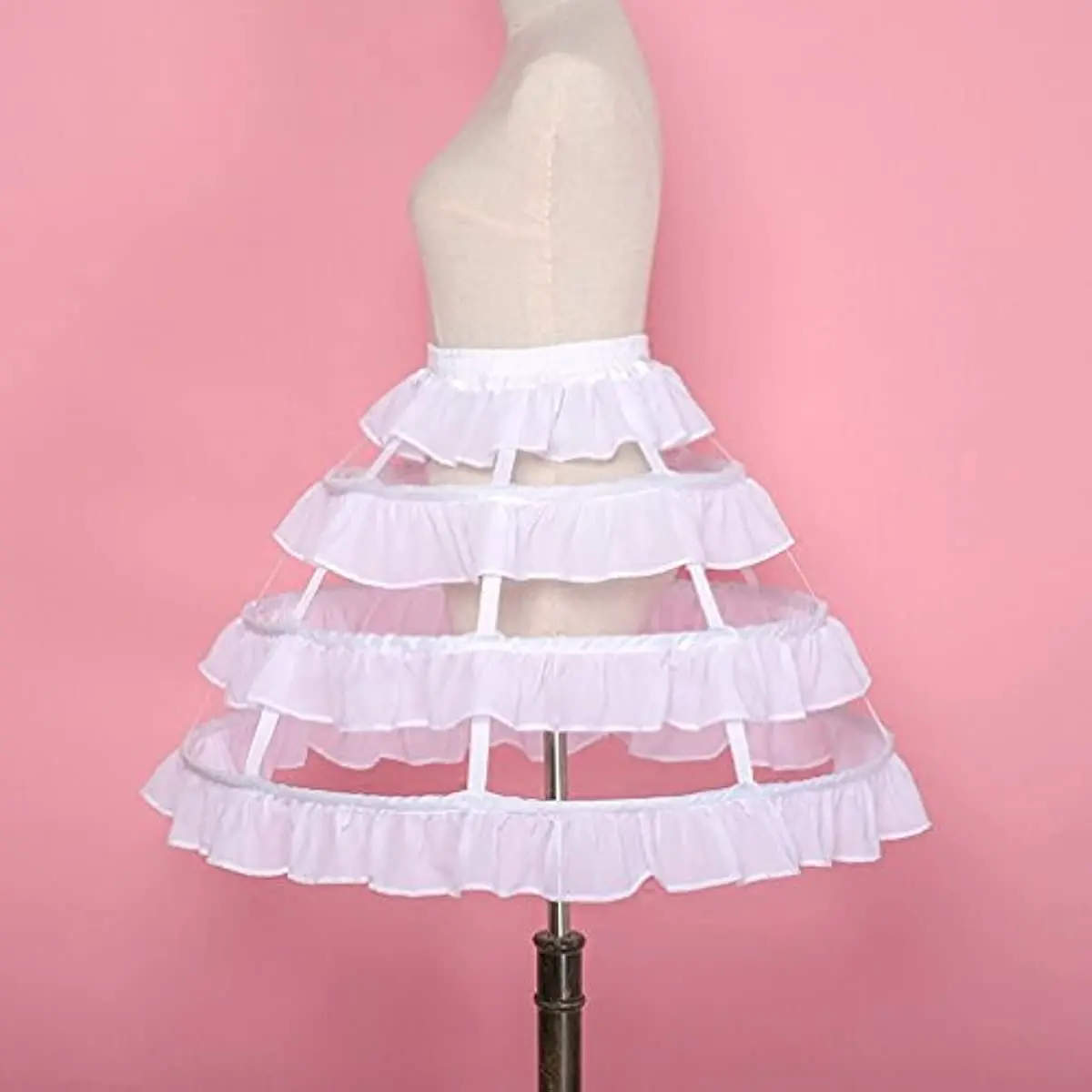 Onderrok Hoepel Drukte Rok Petticoat Crinoline Voor Lolita Victoriaanse Gothic Jurk