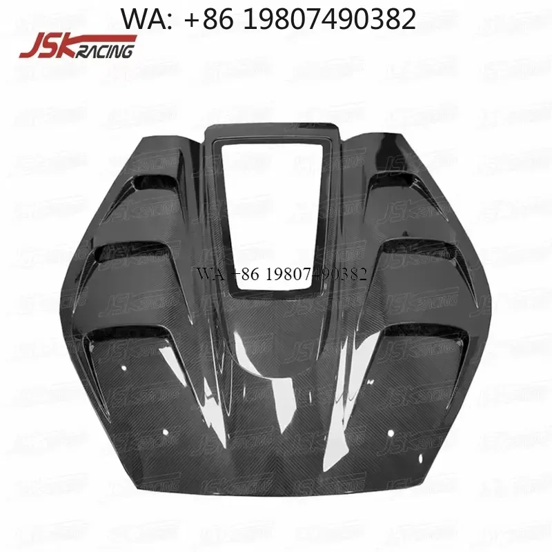 Wmwmnu Dry Carbon Fiber Engine Rear Hood Cover for 296 GTB 2022 2023 BFA Style Auto Body Parts Accessories