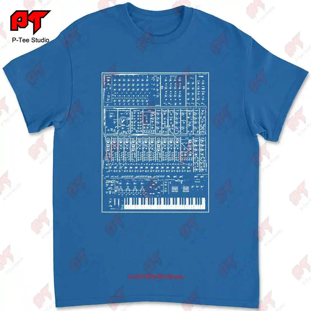 Synthesizer T Shirt Analog Moog Modular 80S Synth Keyboard Piano Korg F4VC