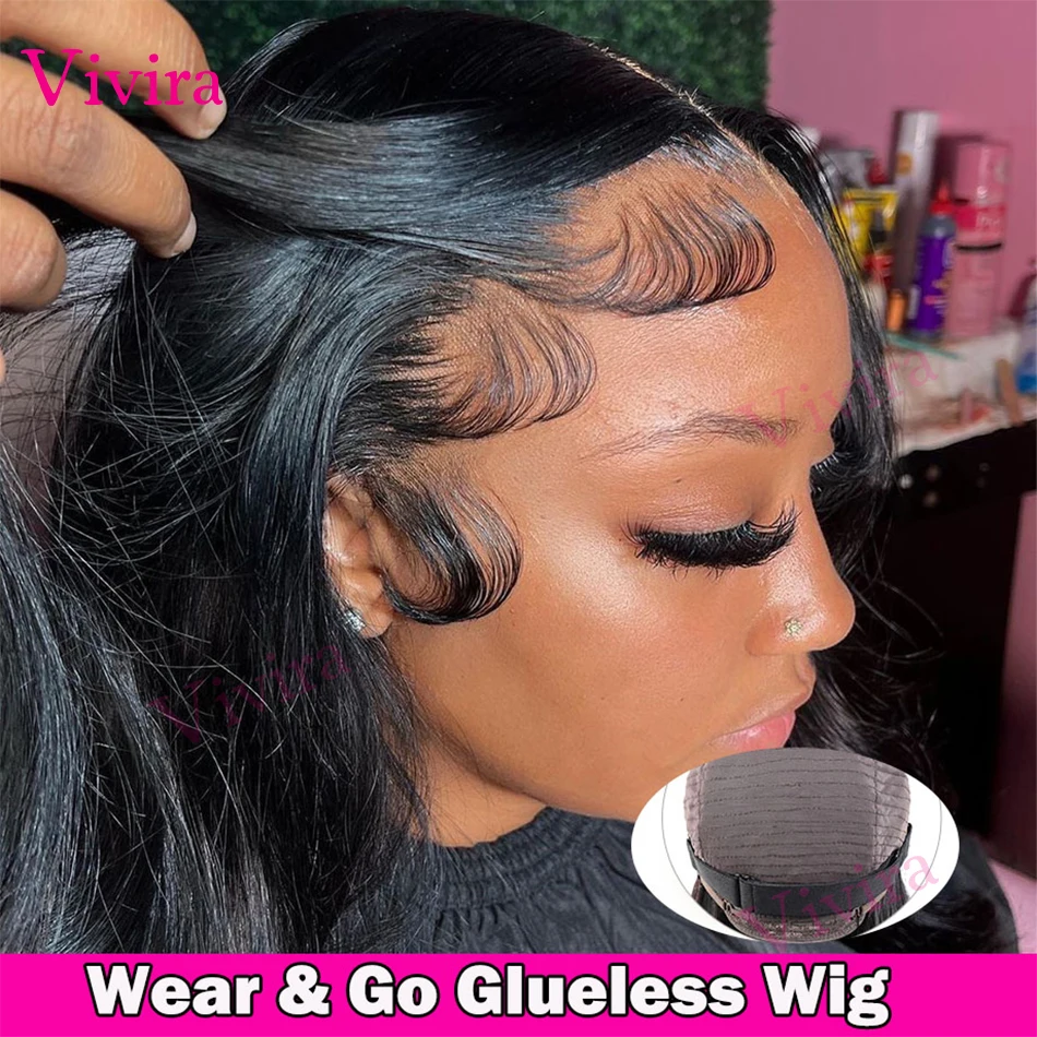 Rechte Lijmloze Pruik 13x6 Hd Kant Pruik 32 Inch Kant Voorpruik Zwart Menselijk Haar Pruik Voor vrouwen 4X4 5X5 Natuurlijk Haar Sluiting Pruik