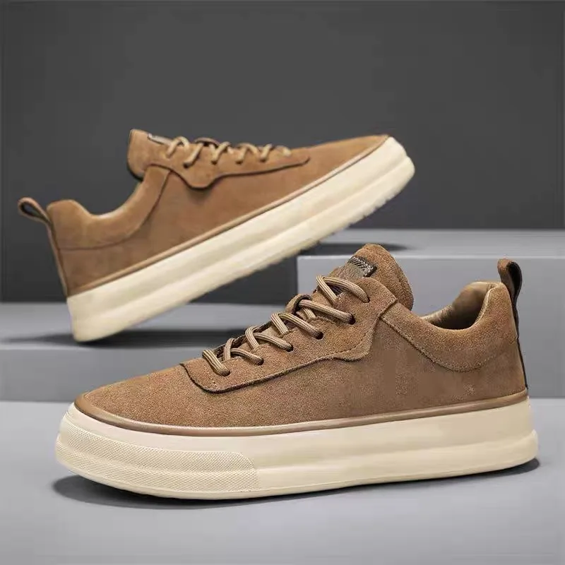Men's Casual Shoes Luxury Suede Sneakers Platform Vulcanized Shoes Comfortable Sport Running Shoe Skateboard Shoes for Men Tenis - view 2