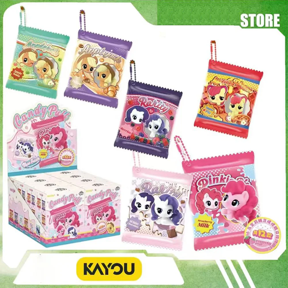 2026 Neu eingetroffen: 100 % authentische KAYOU My Little Pony Candy Puff Süßigkeitenbeutel-Anhänger-Minifigur, niedliche Anime-Merch-Überraschungstüten-Deko