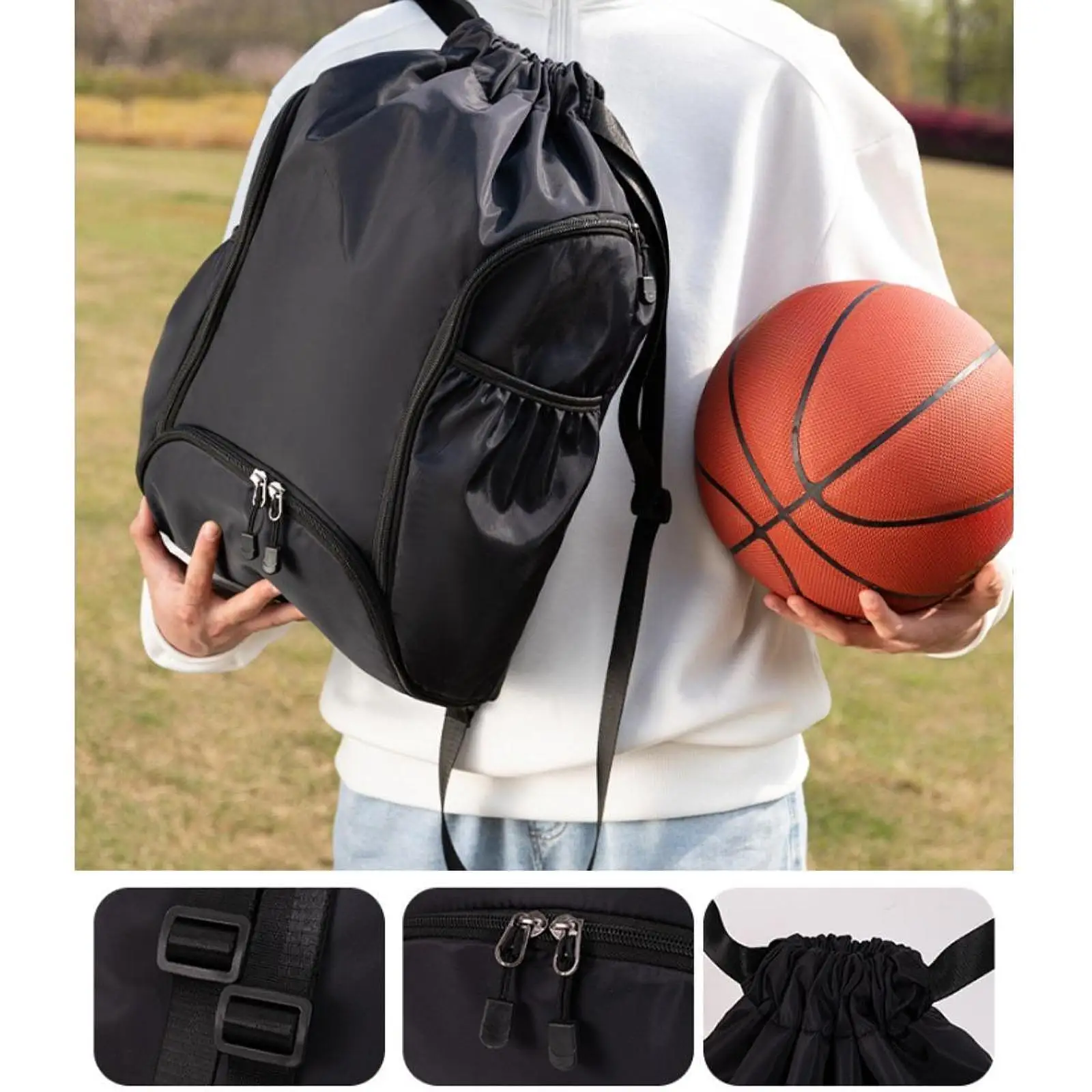 

Баскетбольный рюкзак, многофункциональный портативный органайзер для подарков, спортивная сумка на шнурке для мальчиков, спортивная сумка для футбольных мячей и аксессуаров