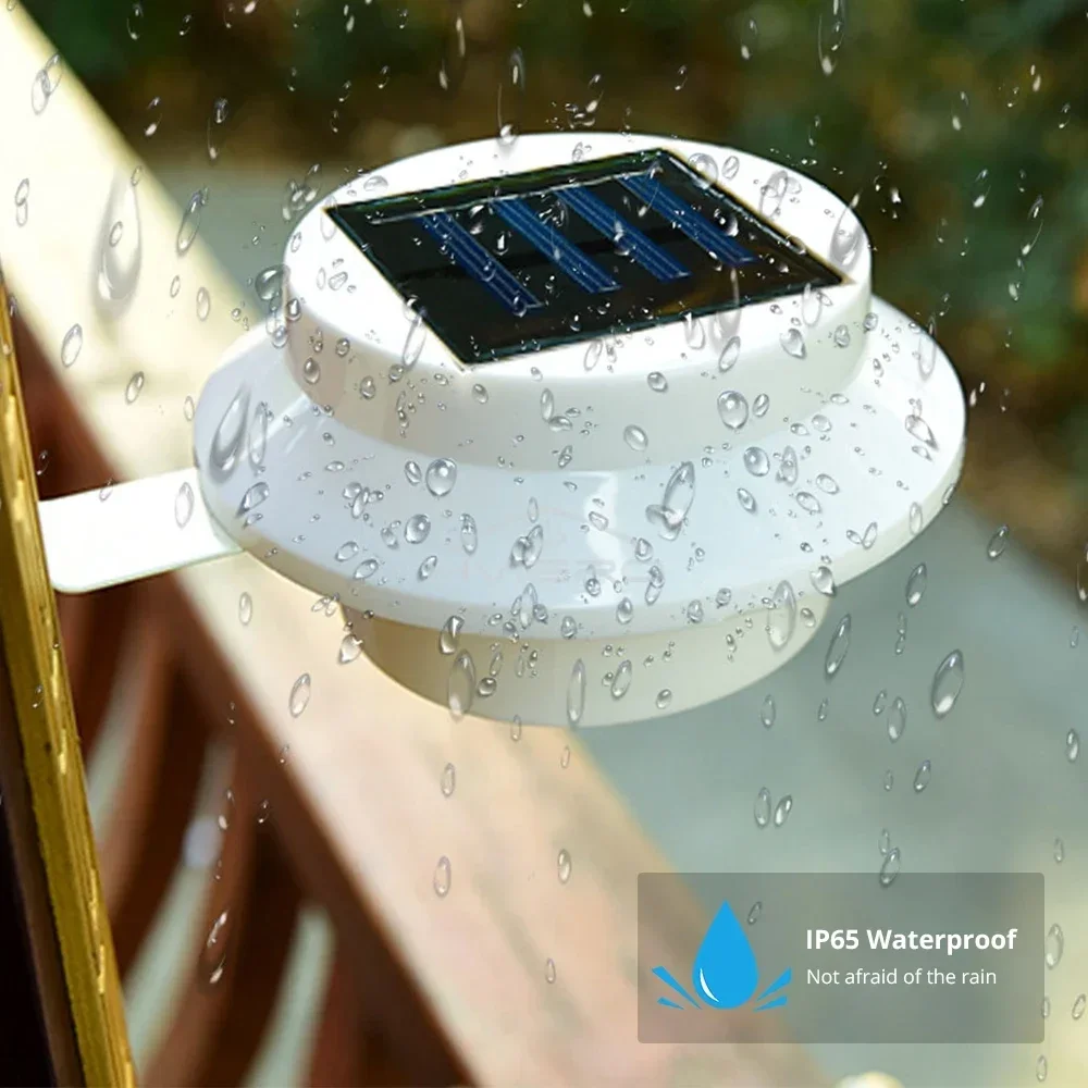 Balcon décoration ambiant voie lumières solaire lumière LED extérieur jardin clôture mur nuit lampe Patio décoratif lustre IP65