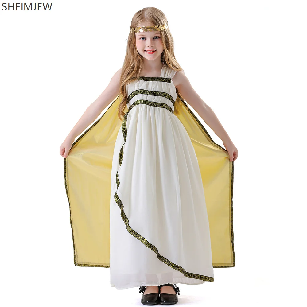 Halloween Cosplay Ancient Greek Goddess Egyptian Queen Costume Children Adults Parental Makeup Dance Performance Clothes 2025 view 6