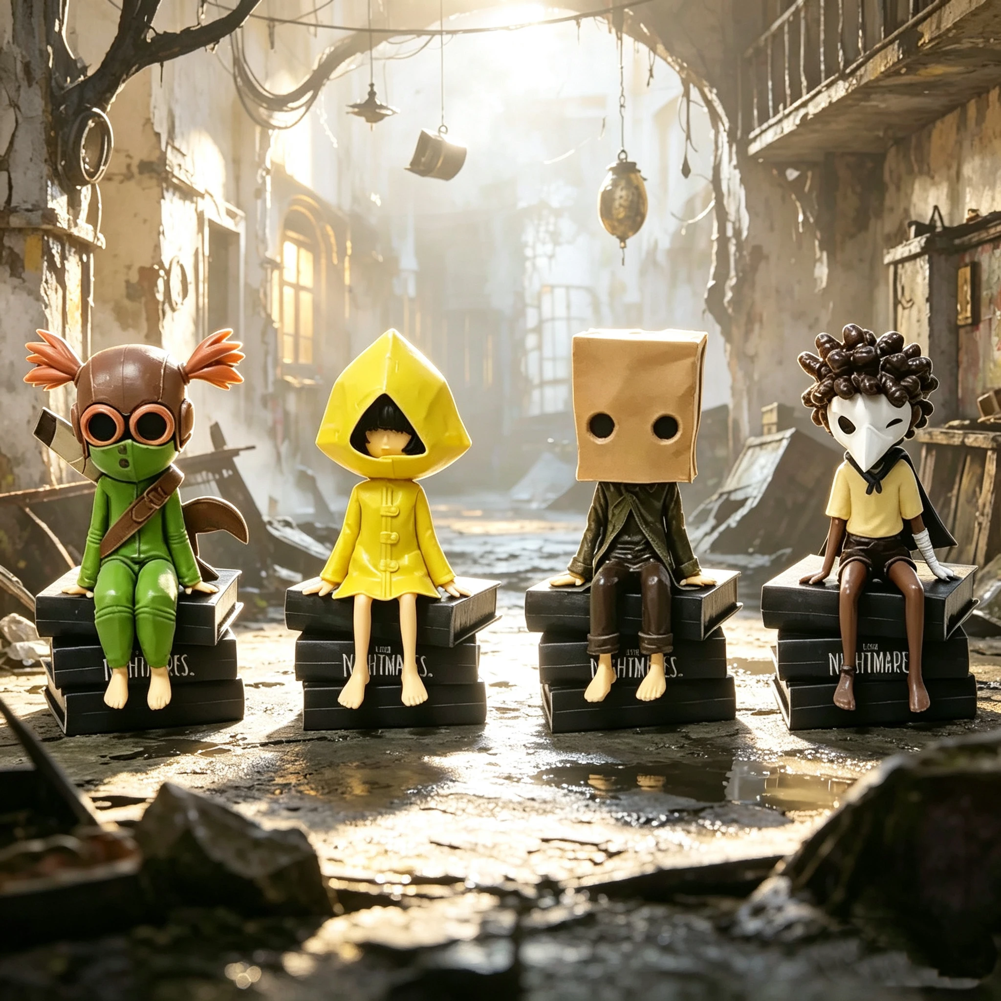 Heiß begehrte GK Little Nightmares Anime-Figur: Six Mono Actionfigur aus PVC – Cartoon-Spielzeugmodell