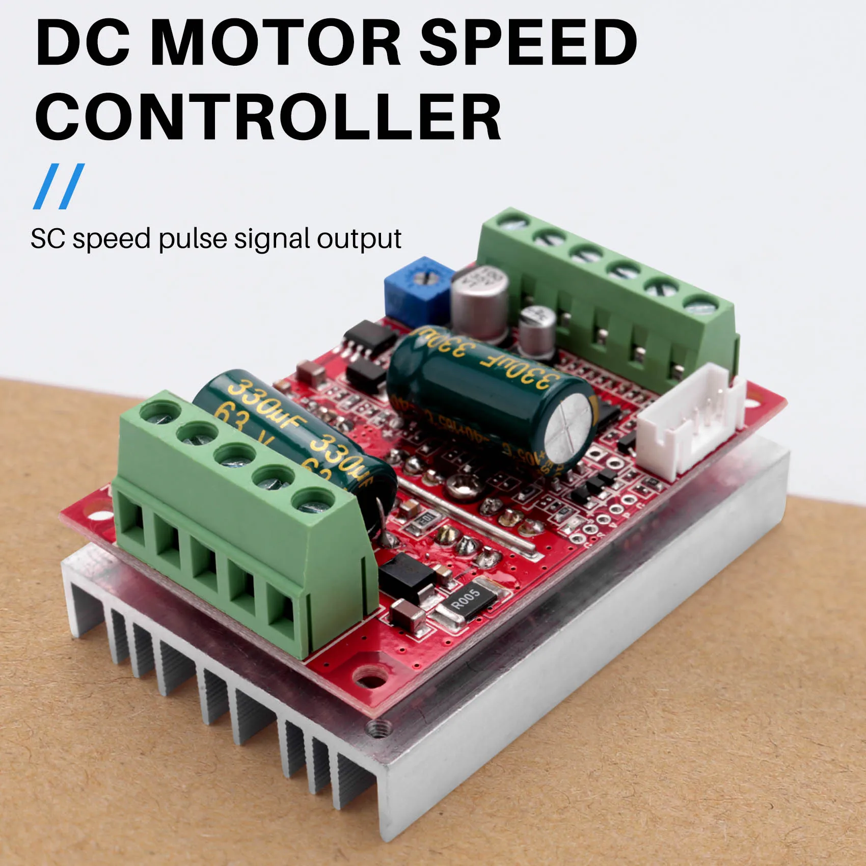 DC 6-60V 400W BLDC Three Phase DC Brushless Motor Controller PWM Hall Motor Control Driver Board 12V 48V