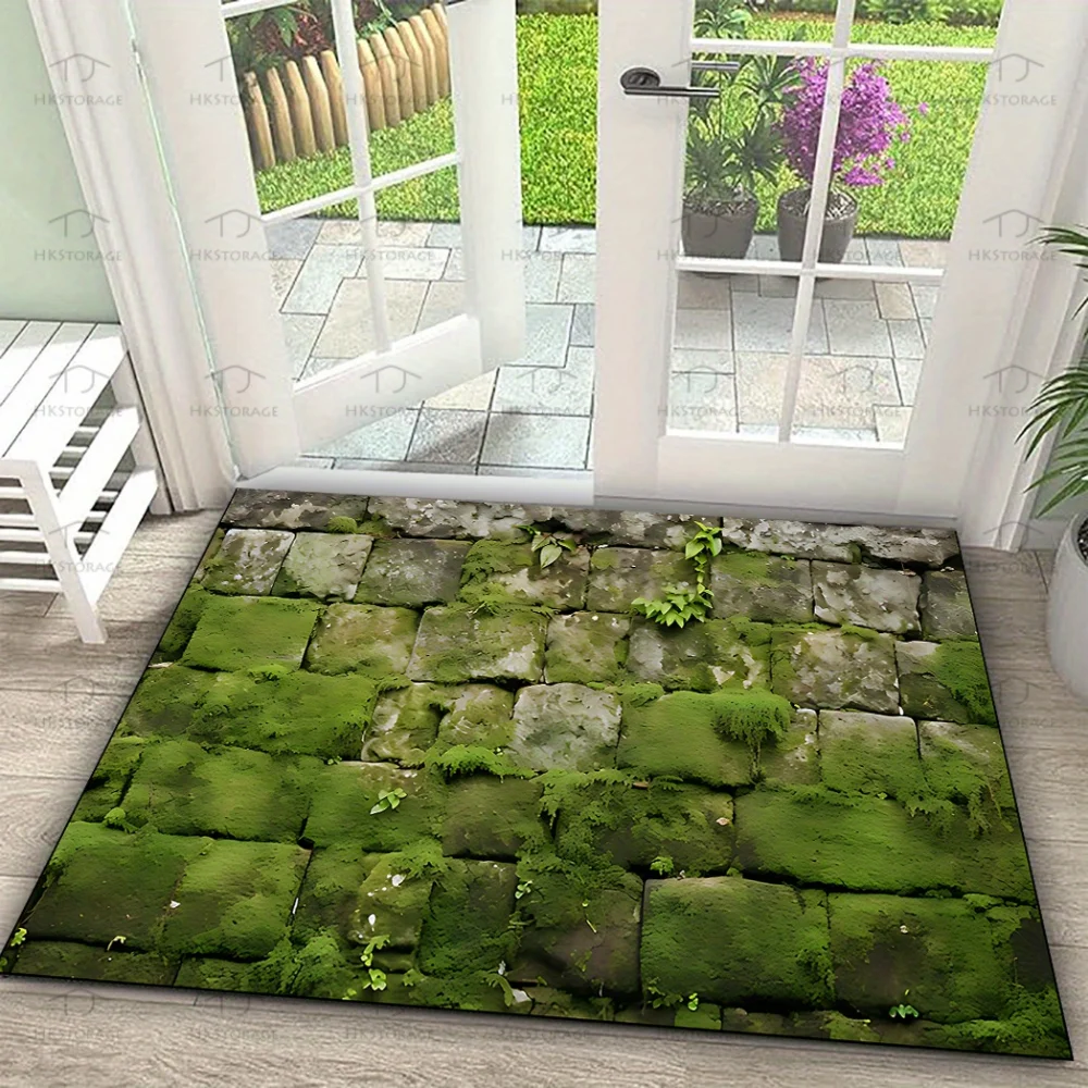 Kitchen Appliances Green - VIKAMA Tappetino di Benvenuto Verde Muschio
