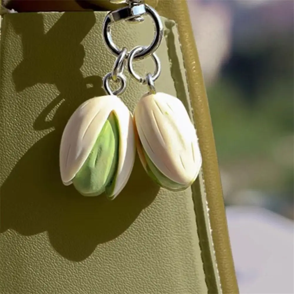 Bag Pendant Simulation Food Keychain Car Keychains Pistachio Food Series Pendant Cute Jewelry Accessories PVC Keychain Women