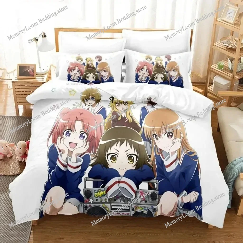 Anime Series Popular Engaged To The Unidentified Bedding Set Full/Queen Size Duvet Cover Pillowcase Kids Bedroom Decor Soft Set