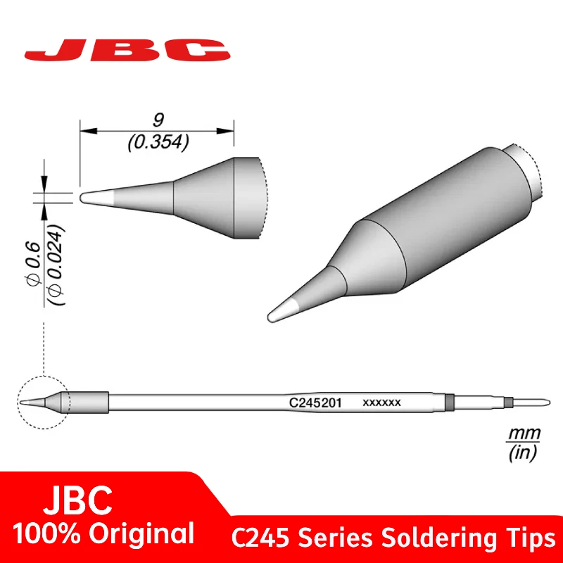 

Наконечники паяльника JBC C245001 C245036 C245061, 100% оригинальный основной картридж для ремонта телефонов SMD для паяльной станции CDB