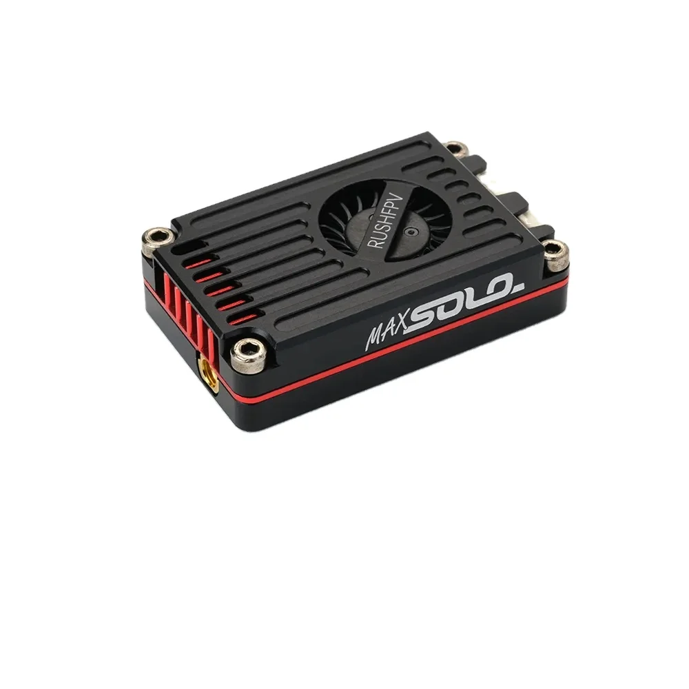 RUSHFPV MAX SOLO Video Transmitter VTX 2.5W High-power CNC Housing Inner Fan FPV Fixed-wing Long-distance  Fpv  Vtx